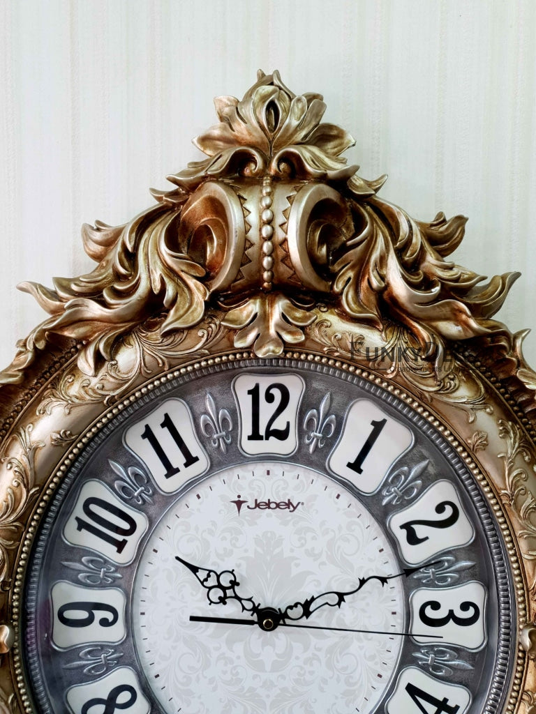 Rose Golden Designer Vintage Style Marble Wall Clock For Home Office Decor And Gifts 72 Cm Tall-