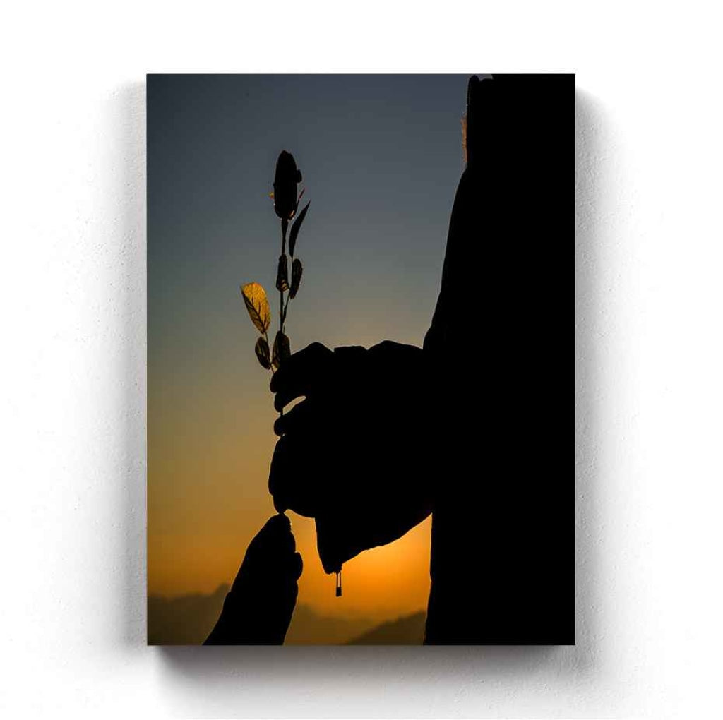Rose - Love Art Frame For Wall Decor- Funkydecors Xs / Canvas Posters Prints & Visual Artwork