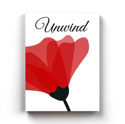 Ruby Red Floral Art Frame For Wall Decor- Funkydecors Xs / Canvas Posters Prints & Visual Artwork