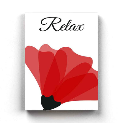 Ruby Red Floral Art Frame For Wall Decor- Funkydecors Xs / Canvas Posters Prints & Visual Artwork