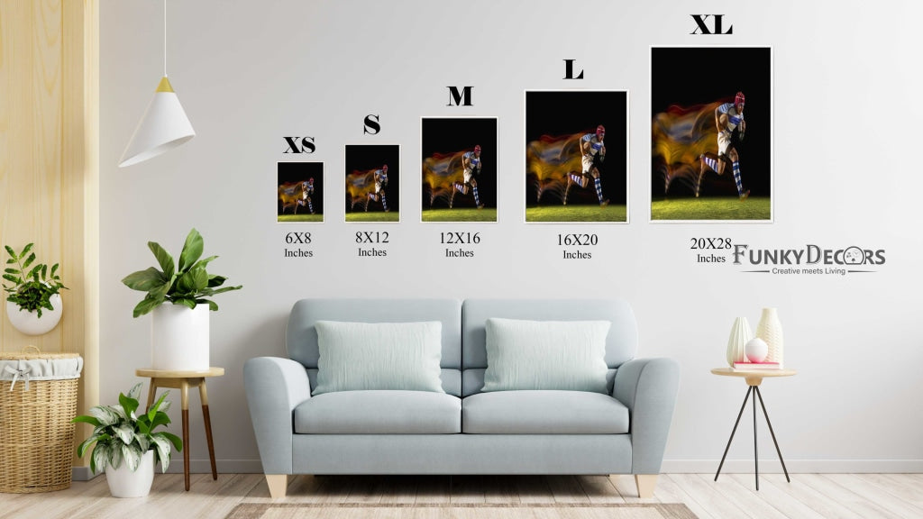 Rugby - Sports Art Frame For Wall Decor- Funkydecors Posters Prints &amp; Visual Artwork
