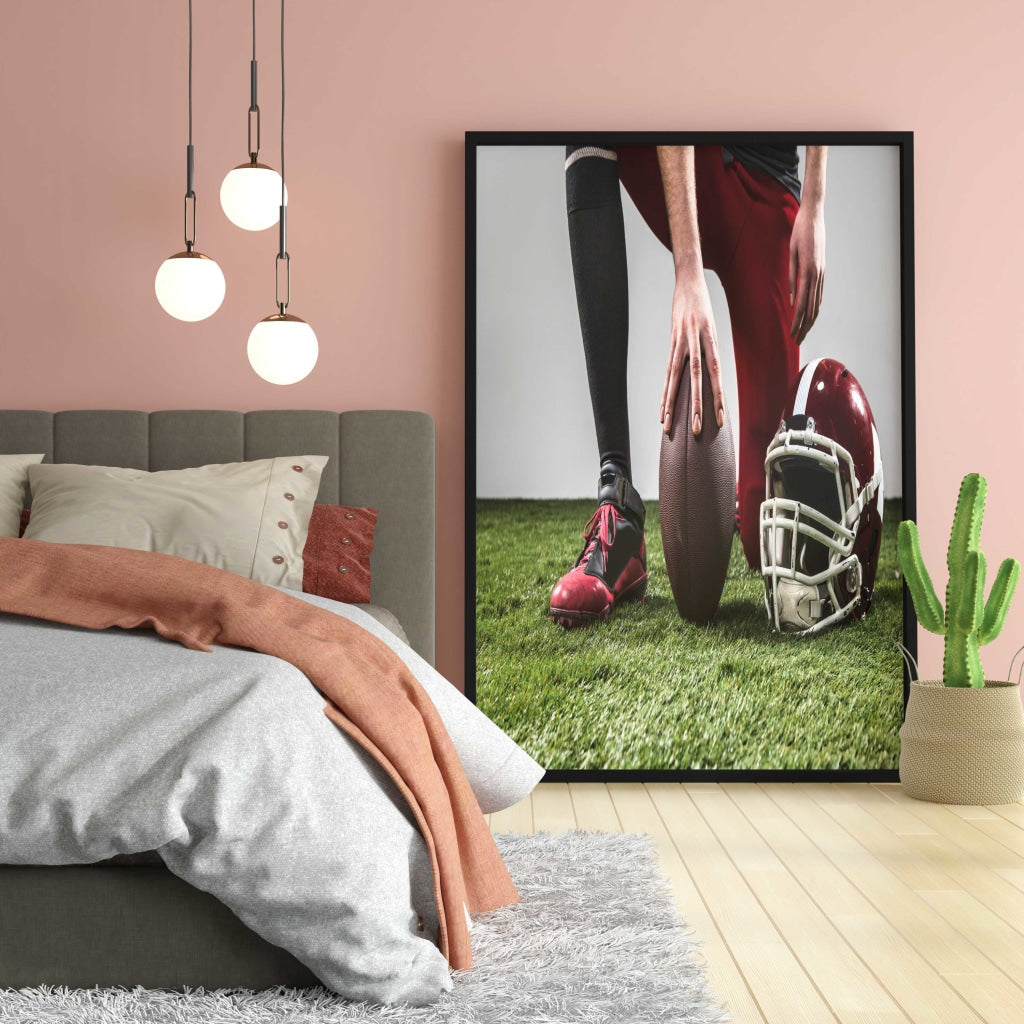 Rugby - Sports Art Frame For Wall Decor- Funkydecors Xs / Black Posters Prints &amp; Visual Artwork