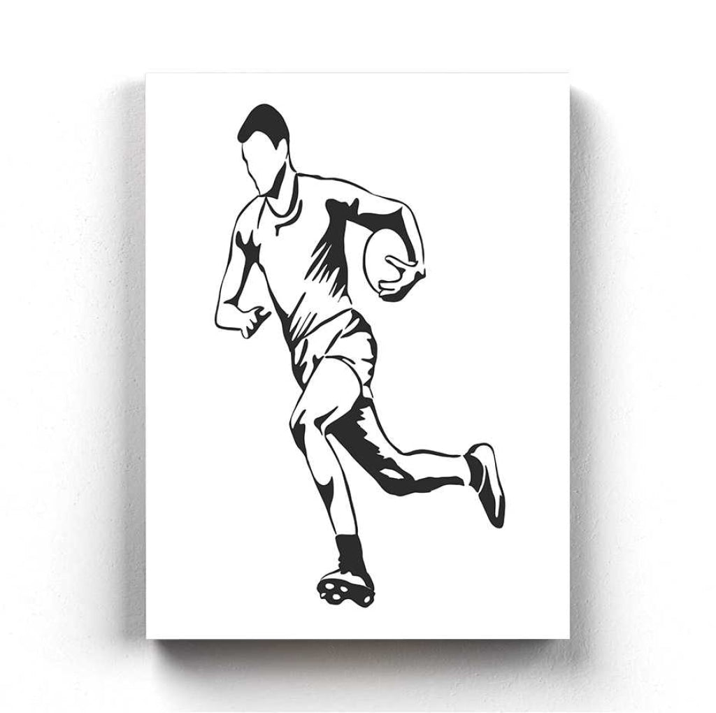 Rugby - Sports Art Frame For Wall Decor- Funkydecors Xs / Canvas Posters Prints &amp; Visual Artwork