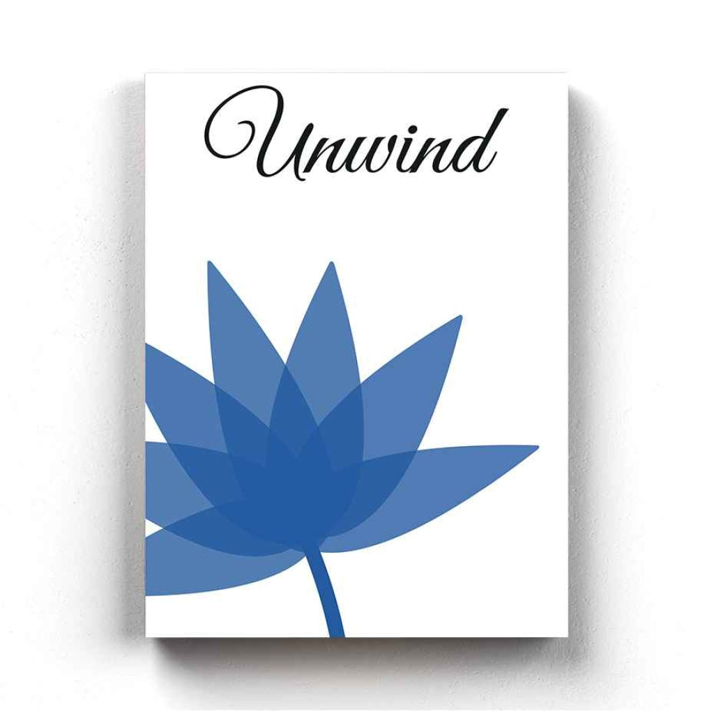 Saphire Blue Floral Art Frame For Wall Decor- Funkydecors Xs / Canvas Posters Prints & Visual