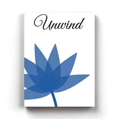 Saphire Blue Floral Art Frame For Wall Decor- Funkydecors Xs / Canvas Posters Prints & Visual