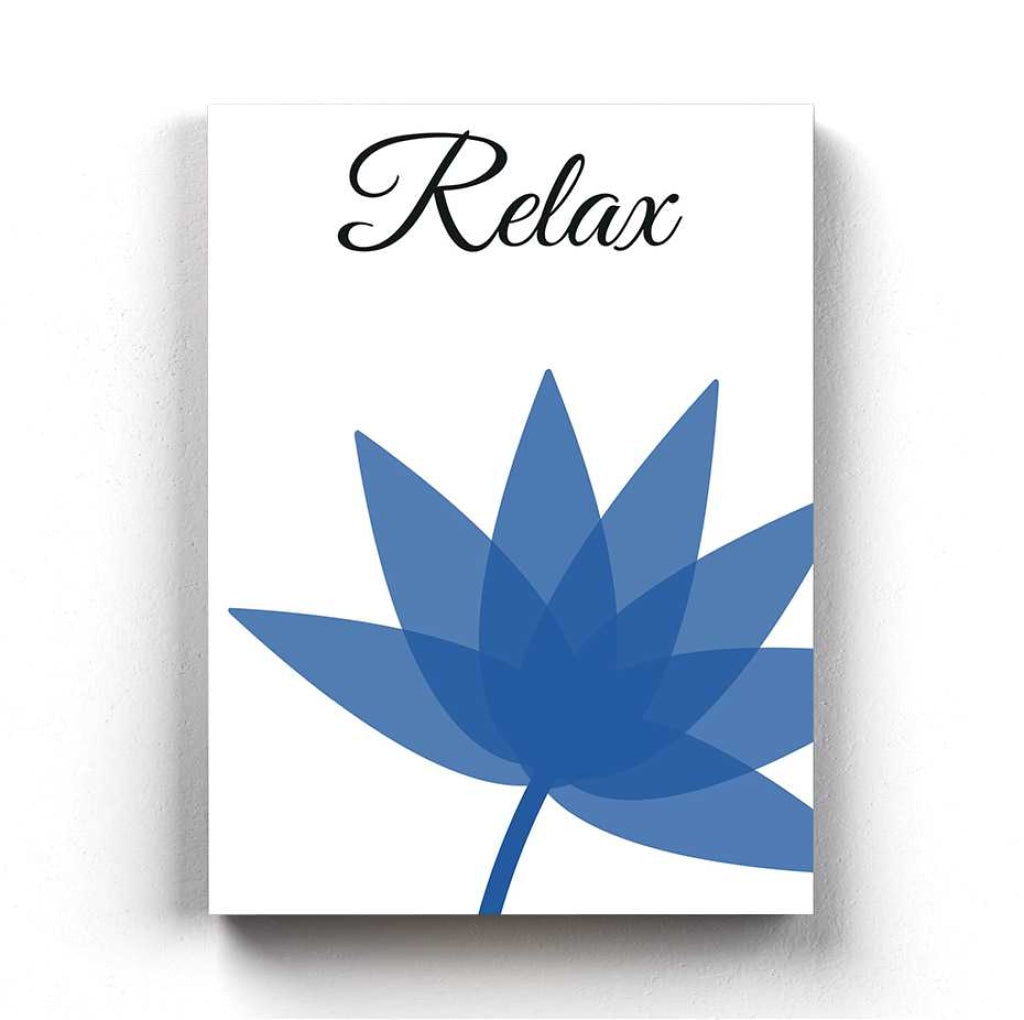Saphire Blue Floral Art Frame For Wall Decor- Funkydecors Xs / Canvas Posters Prints & Visual