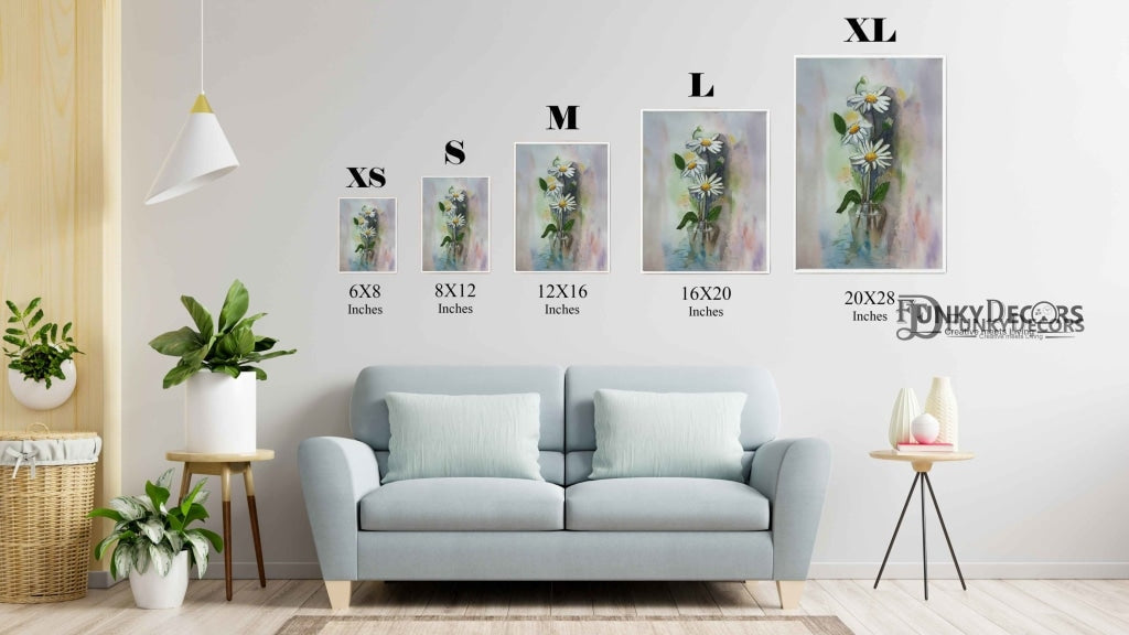 Shades Of Flower - Floral Art Frame For Wall Decor- Funkydecors Posters Prints & Visual Artwork