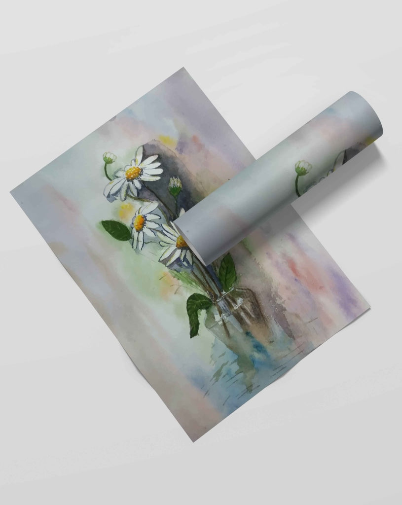 Shades Of Flower - Floral Art Frame For Wall Decor- Funkydecors Xs / Roll Posters Prints &amp; Visual