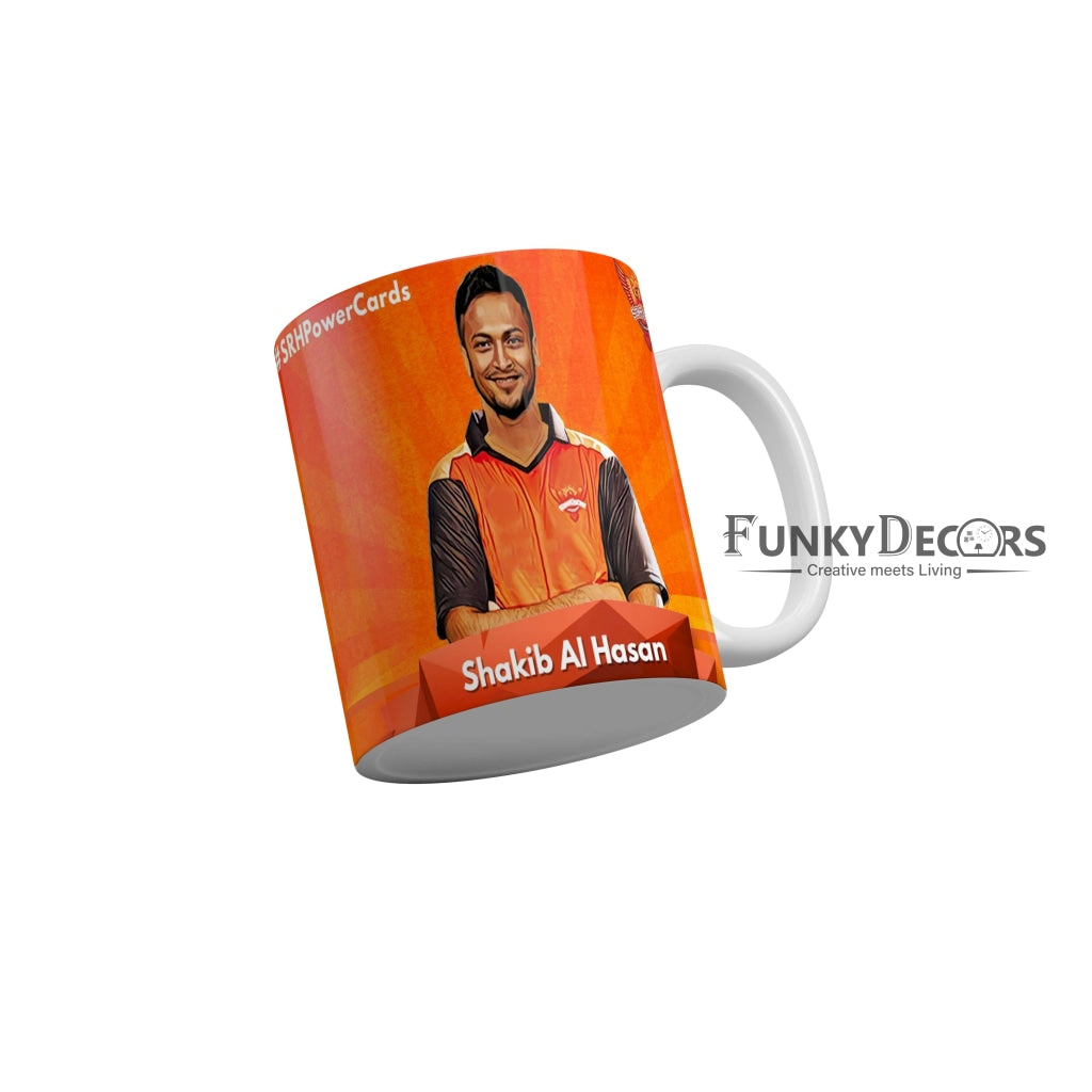 Shakib Al Hasan Sunrisers Hyderabad Coffee Ceramic Mug 350 ML-FunkyDecors