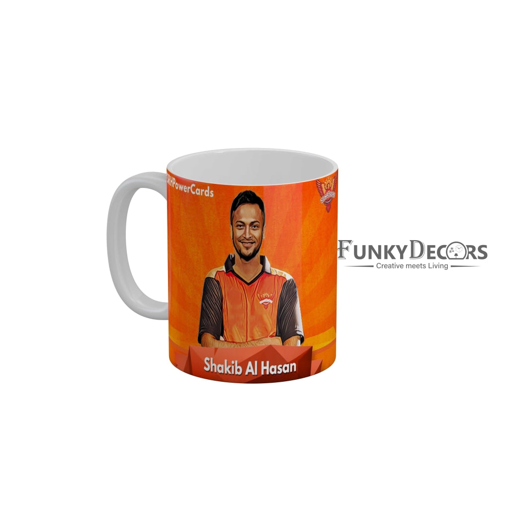 Shakib Al Hasan Sunrisers Hyderabad Coffee Ceramic Mug 350 ML-FunkyDecors
