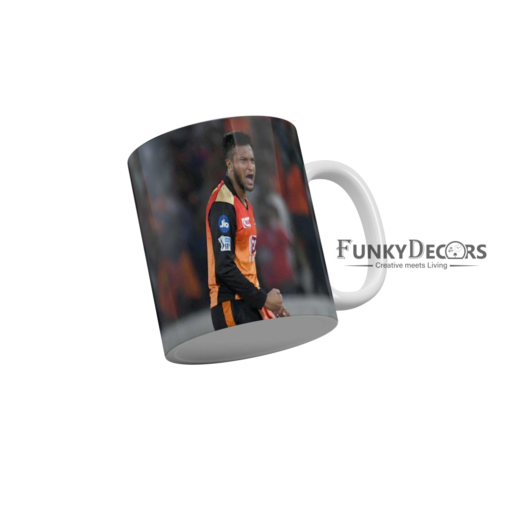 Shakib Al Hasan Sunrisers Hyderabad Coffee Ceramic Mug 350 ML-FunkyDecors