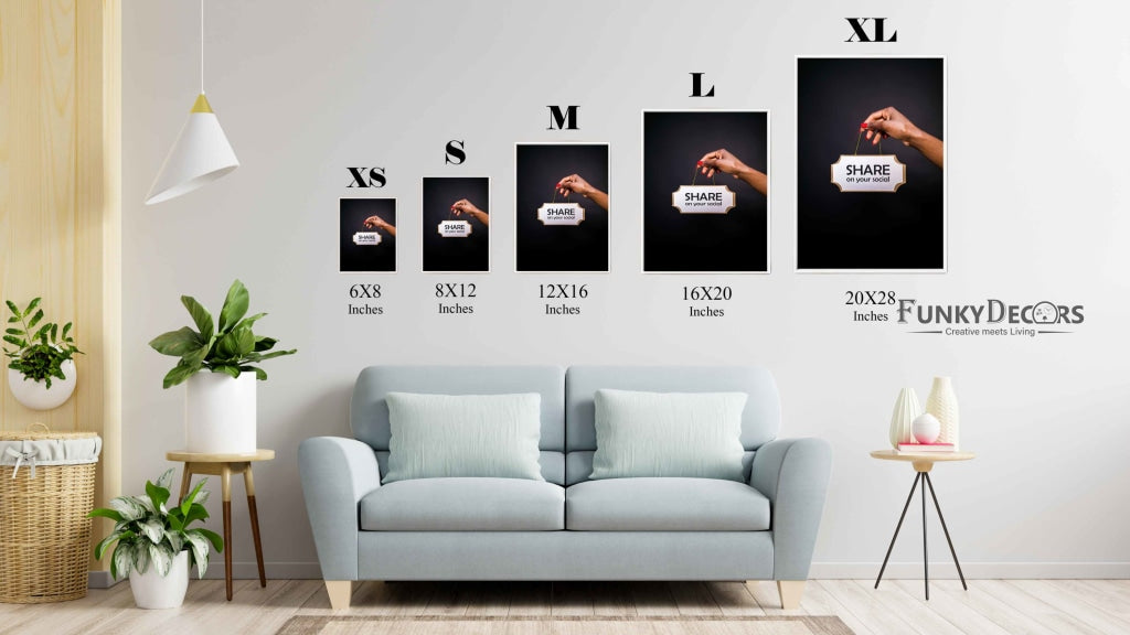 Share On Your Social - Business Art Frame For Wall Decor- Funkydecors Posters Prints &amp; Visual