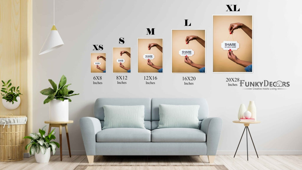 Share On Your Social - Business Art Frame For Wall Decor- Funkydecors Posters Prints & Visual