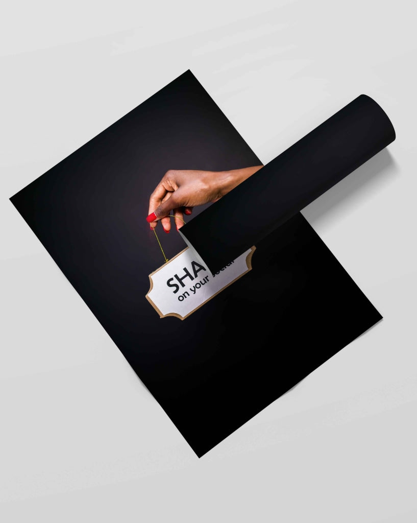 Share On Your Social - Business Art Frame For Wall Decor- Funkydecors Xs / Roll Posters Prints &amp;