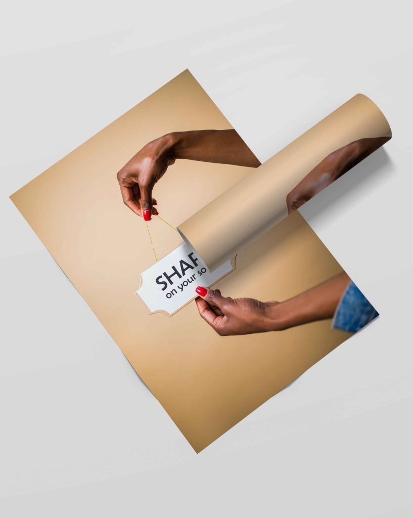 Share On Your Social - Business Art Frame For Wall Decor- Funkydecors Xs / Roll Posters Prints &amp;