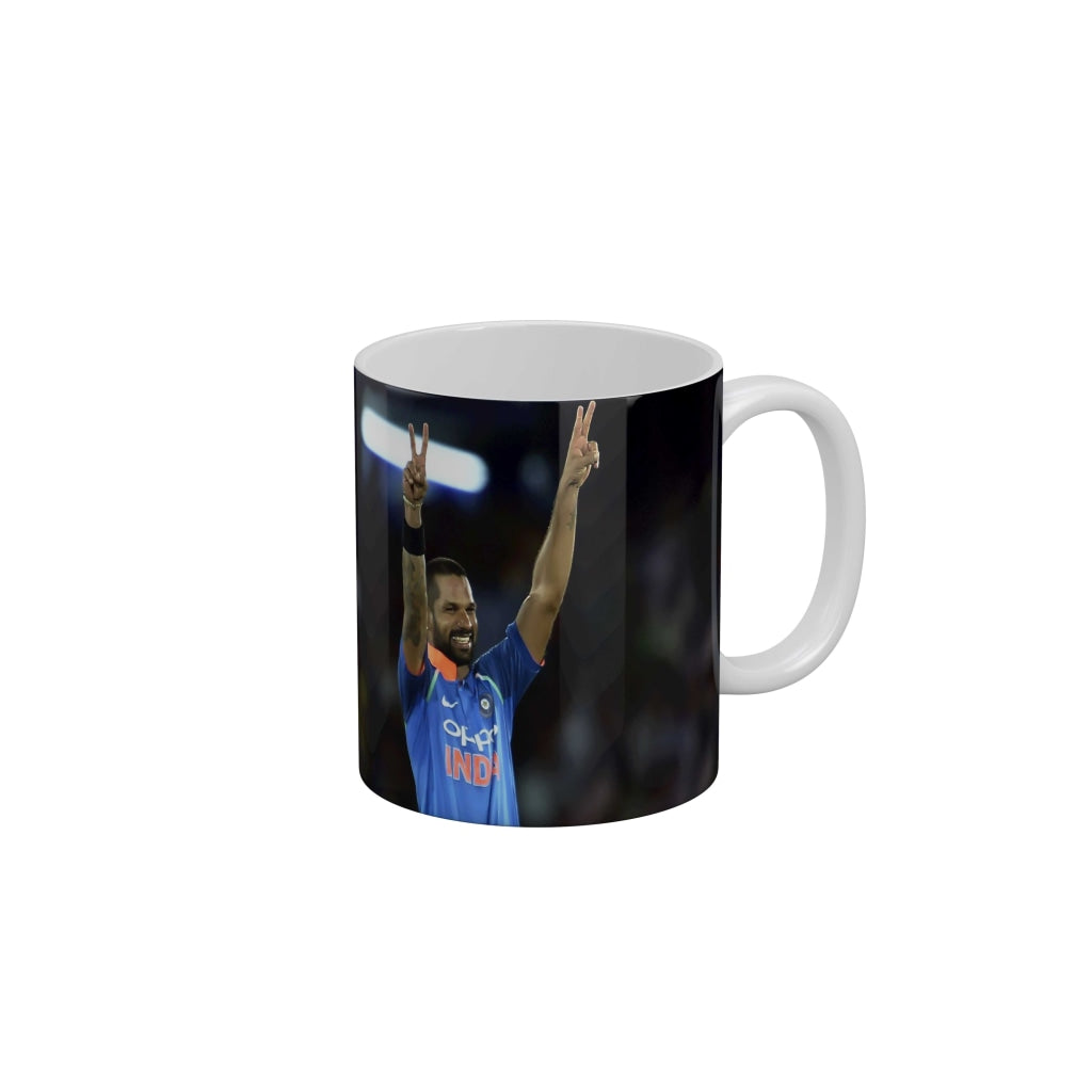 Shikhar Dhawan Delhi Capitals Coffee Ceramic Mug 350 ML-FunkyDecors