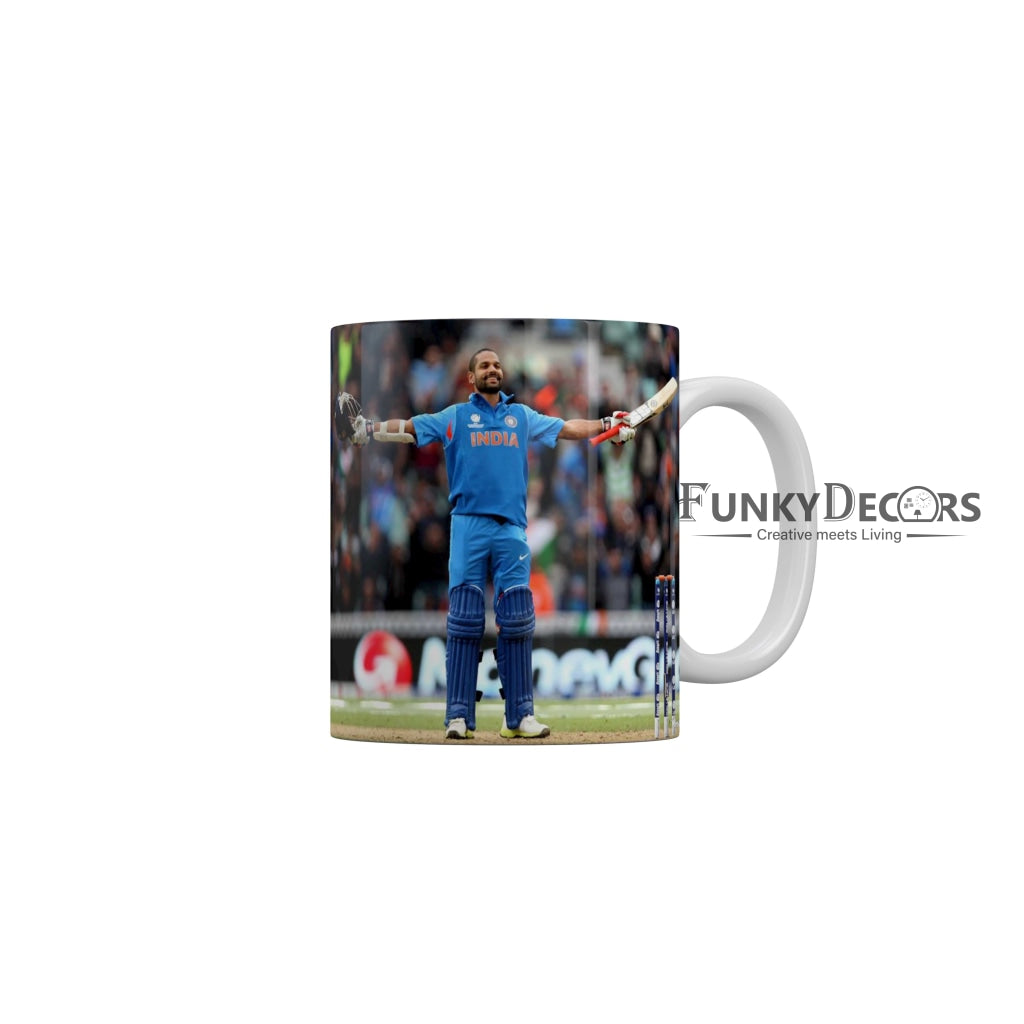 Shikhar Dhawan Delhi Capitals Coffee Ceramic Mug 350 ML-FunkyDecors