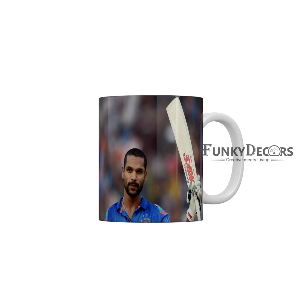 Shikhar Dhawan Delhi Capitals Coffee Ceramic Mug 350 ML-FunkyDecors