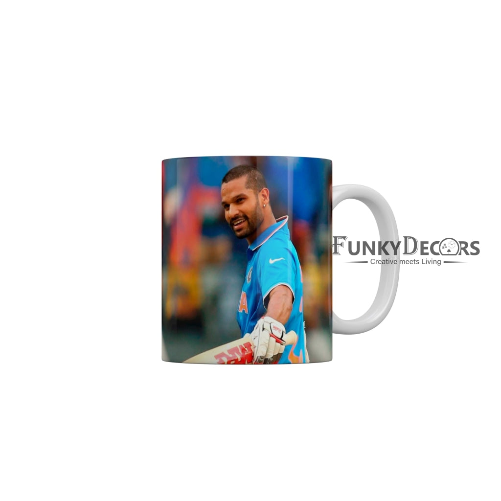 Shikhar Dhawan Delhi Capitals Coffee Ceramic Mug 350 ML-FunkyDecors