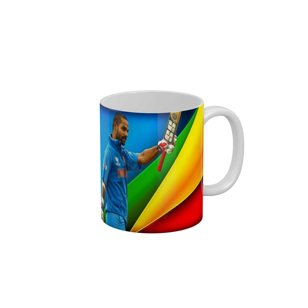 Shikhar Dhawan Delhi Capitals Coffee Ceramic Mug 350 ML-FunkyDecors