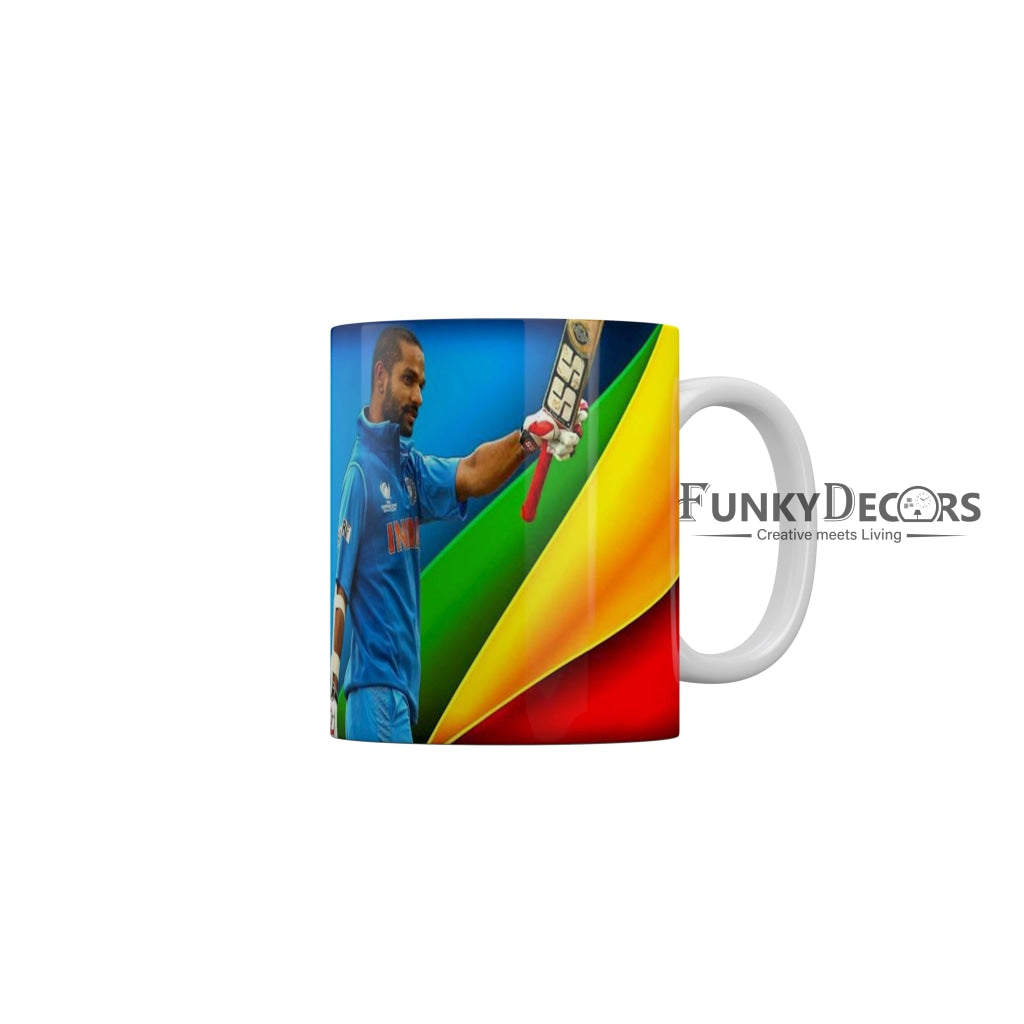 Shikhar Dhawan Delhi Capitals Coffee Ceramic Mug 350 ML-FunkyDecors