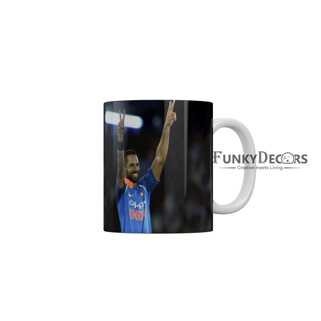 Shikhar Dhawan Delhi Capitals Coffee Ceramic Mug 350 ML-FunkyDecors