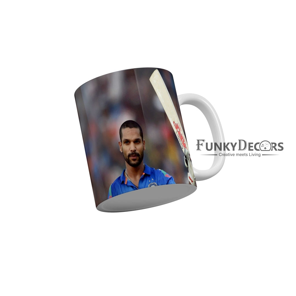 Shikhar Dhawan Delhi Capitals Coffee Ceramic Mug 350 ML-FunkyDecors