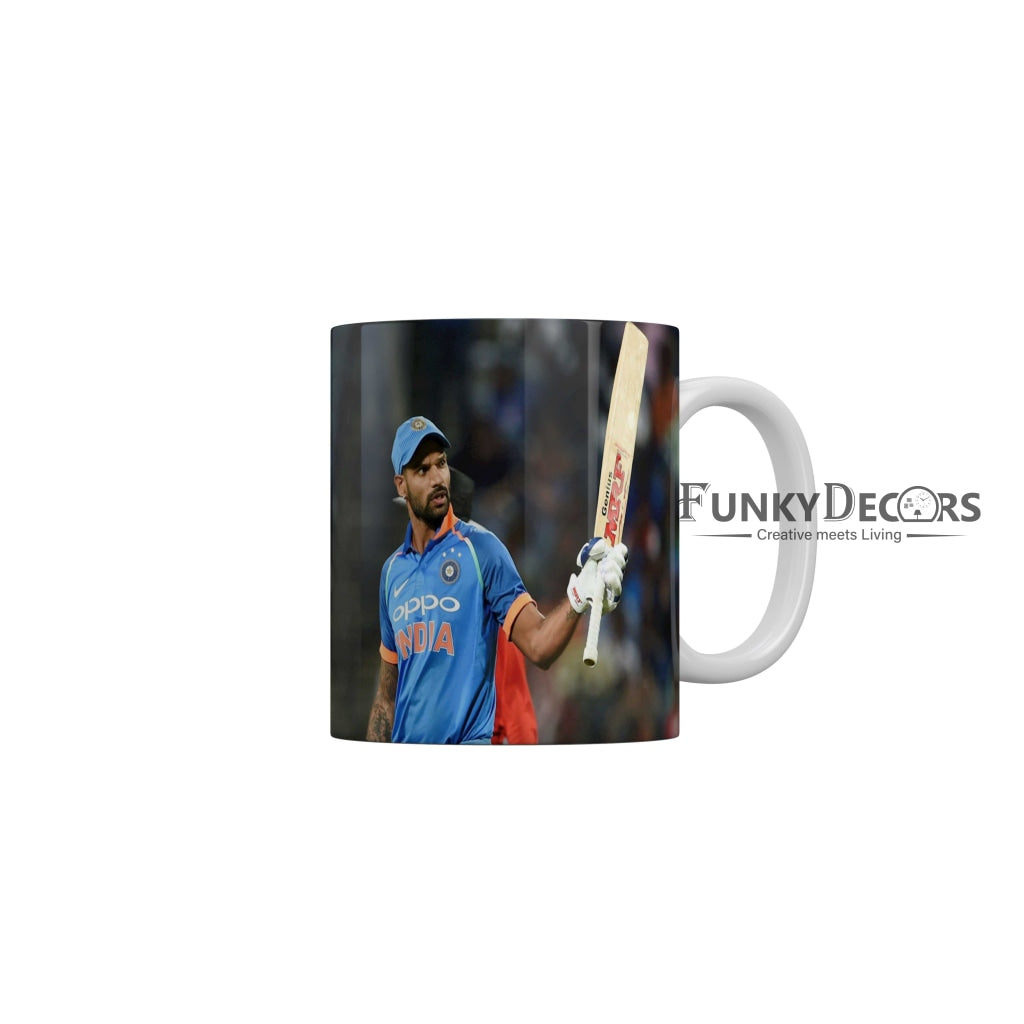 Shikhar Dhawan Delhi Capitals Coffee Ceramic Mug 350 ML-FunkyDecors
