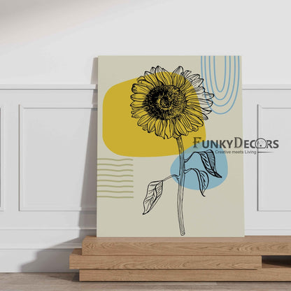 Shine Like Sunflower - Floral Art Frame For Wall Decor- Funkydecors Posters Prints & Visual Artwork
