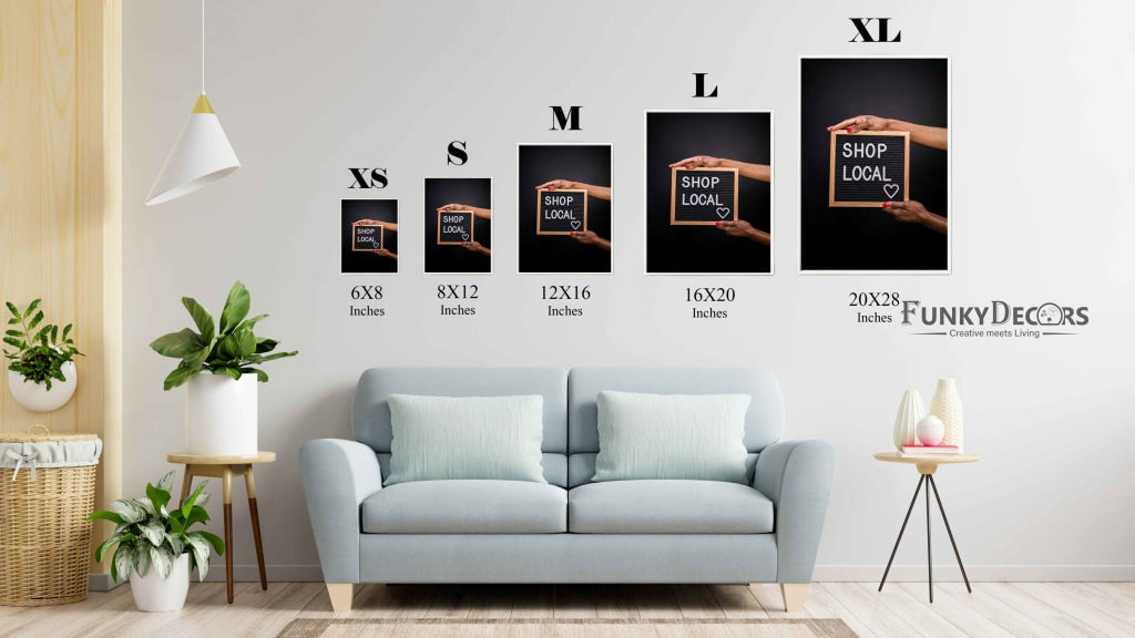 Shop Local - Business Art Frame For Wall Decor- Funkydecors Posters Prints & Visual Artwork