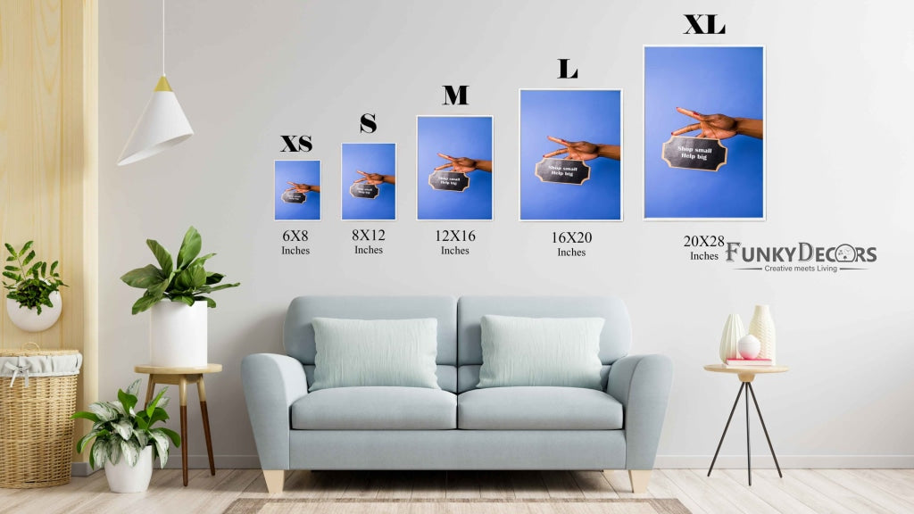 Shop Small Help Big - Business Art Frame For Wall Decor- Funkydecors Posters Prints & Visual Artwork