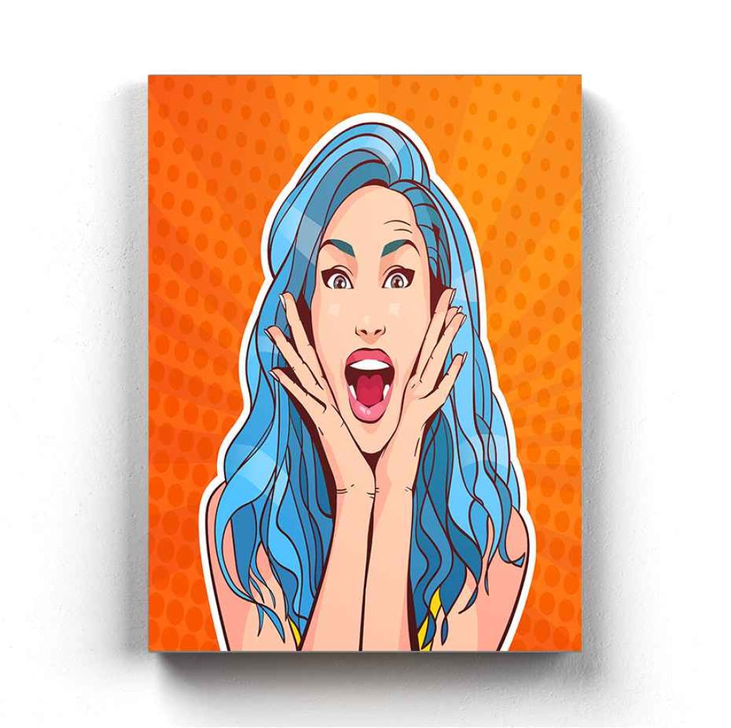Shout Out Loud Pop Art Frame For Wall Decor- Funkydecors Xs / Canvas Posters Prints &amp; Visual Artwork