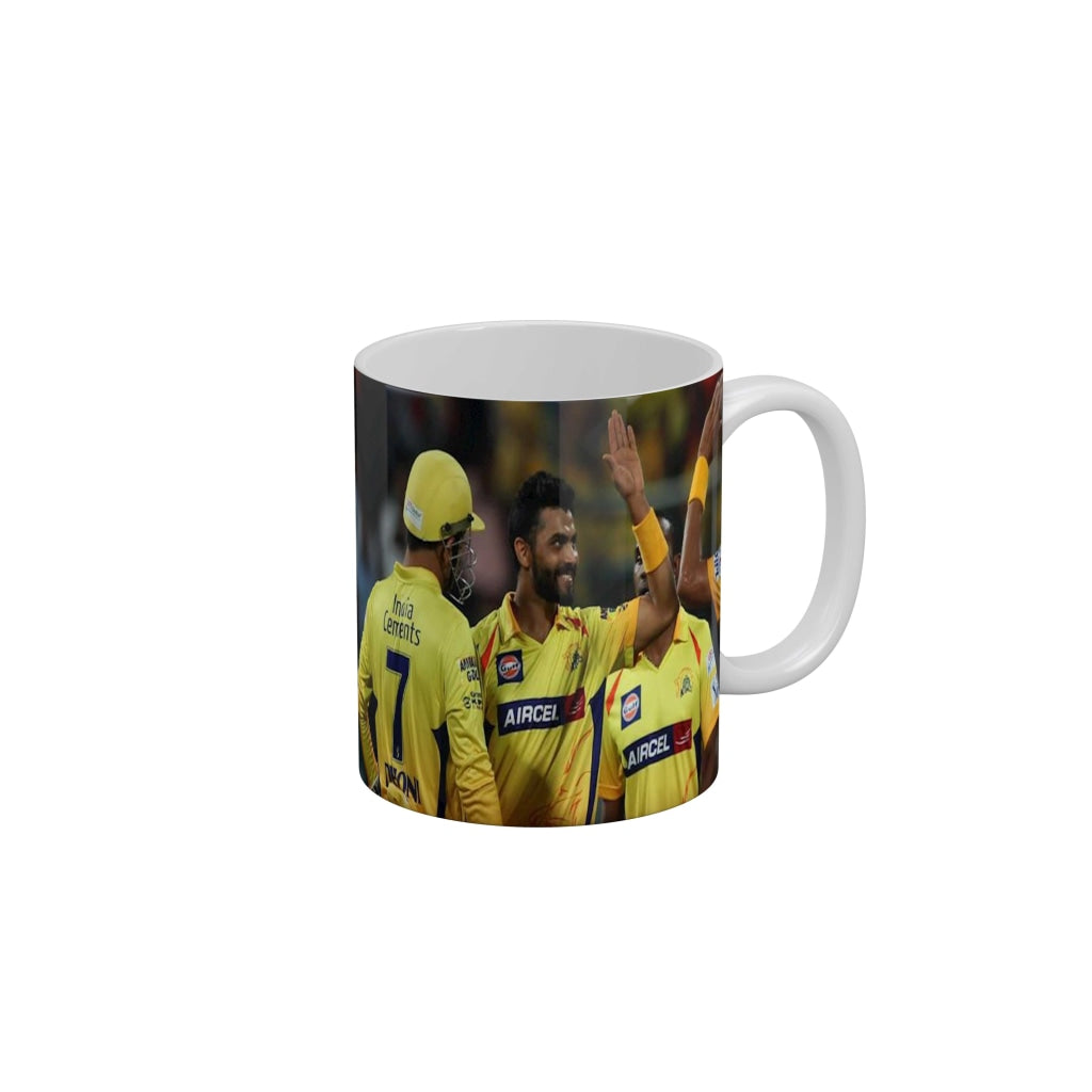 Sir Jadeja CSK Coffee Ceramic Mug 350 ML-FunkyDecors