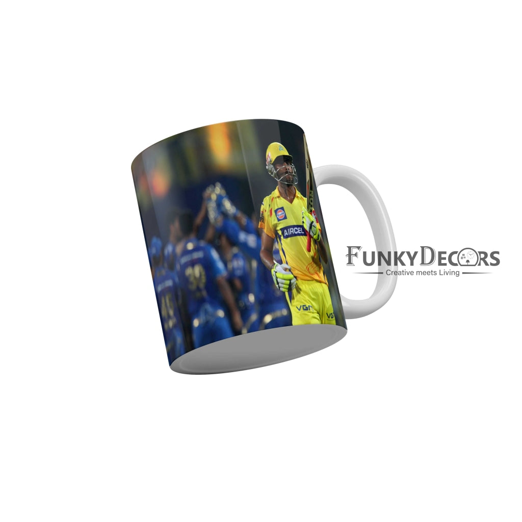 Sir Jadeja CSK Coffee Ceramic Mug 350 ML-FunkyDecors