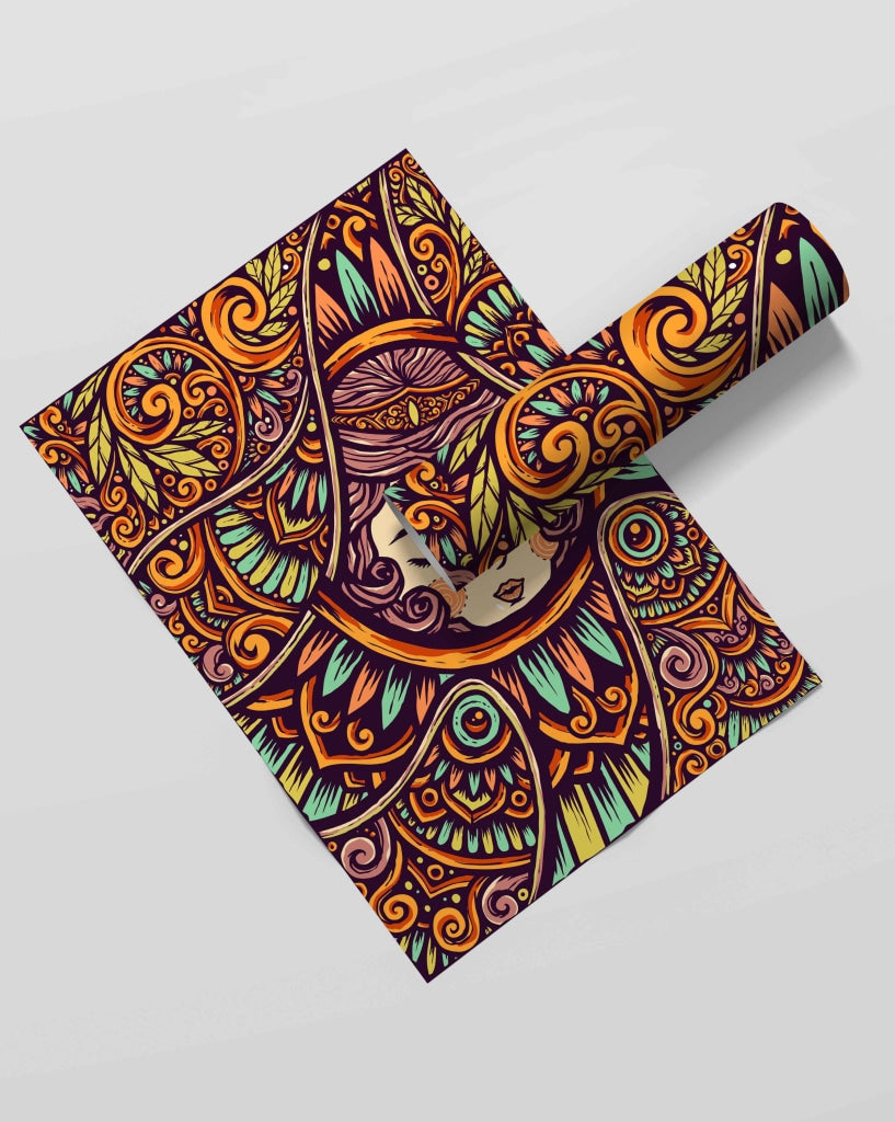 Sleeping Beauty - Mandala Art Frame For Wall Decor- Funkydecors Xs / Roll Posters Prints &amp; Visual
