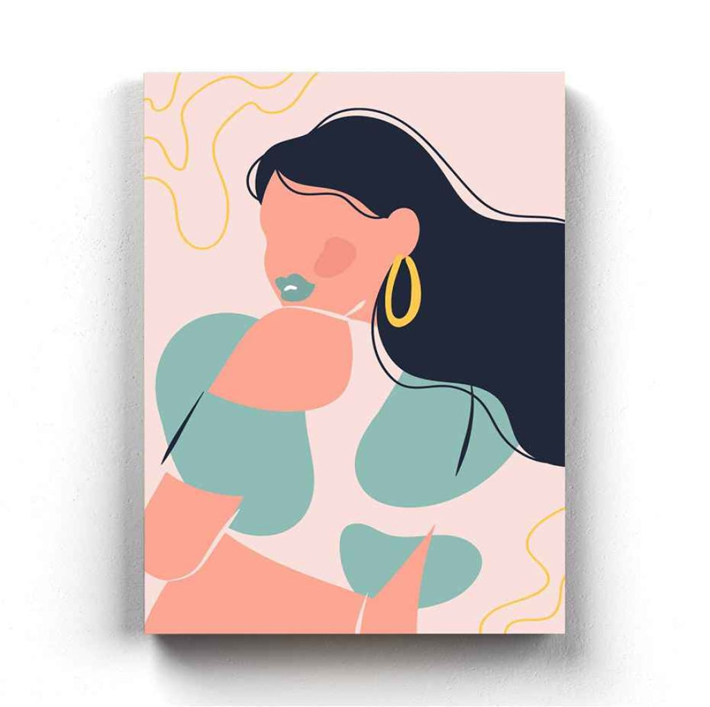 Smooth And Steady Women Portrait Art Frame For Wall Decor- Funkydecors Xs / Canvas Posters Prints &