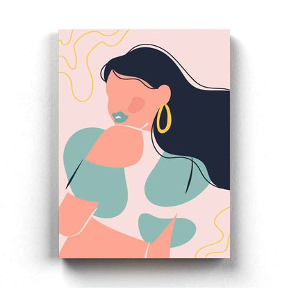 Smooth And Steady Women Portrait Art Frame For Wall Decor- Funkydecors Xs / Canvas Posters Prints &