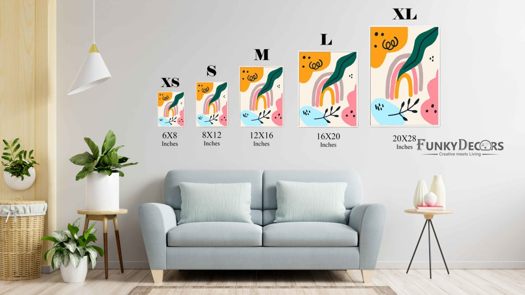 Spring Summer Portrait Art Frame For Wall Decor- Funkydecors Posters Prints & Visual Artwork