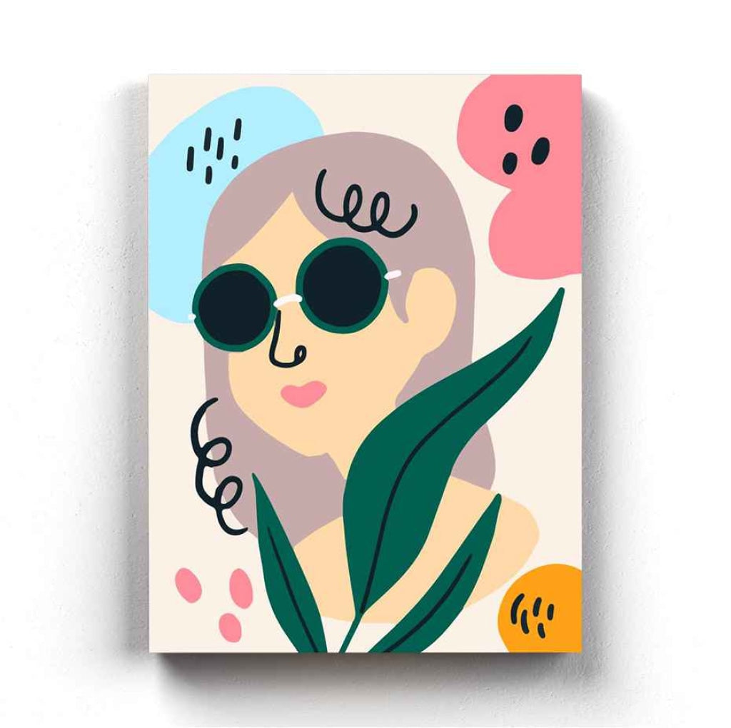 Spring Summer Portrait Art Frame For Wall Decor- Funkydecors Xs / Canvas Posters Prints & Visual