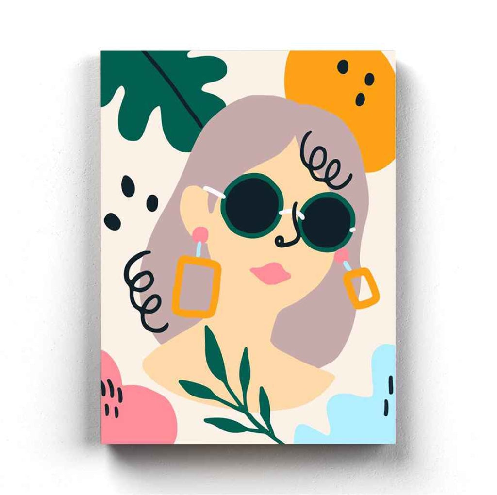 Spring Summer Portrait Art Frame For Wall Decor- Funkydecors Xs / Canvas Posters Prints & Visual
