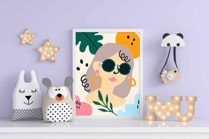 Spring Summer Portrait Art Frame For Wall Decor- Funkydecors Xs / White Posters Prints & Visual