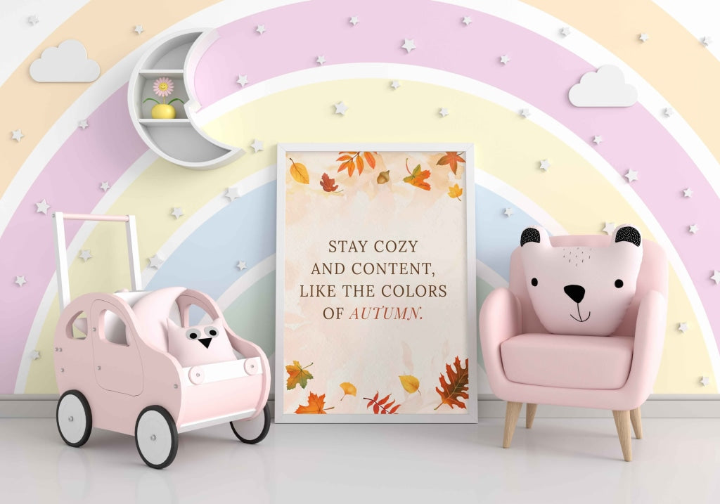 Stay Cozy - Inspirational Quotes Art Frame For Wall Decor- Funkydecors Xs / White Posters Prints &amp;