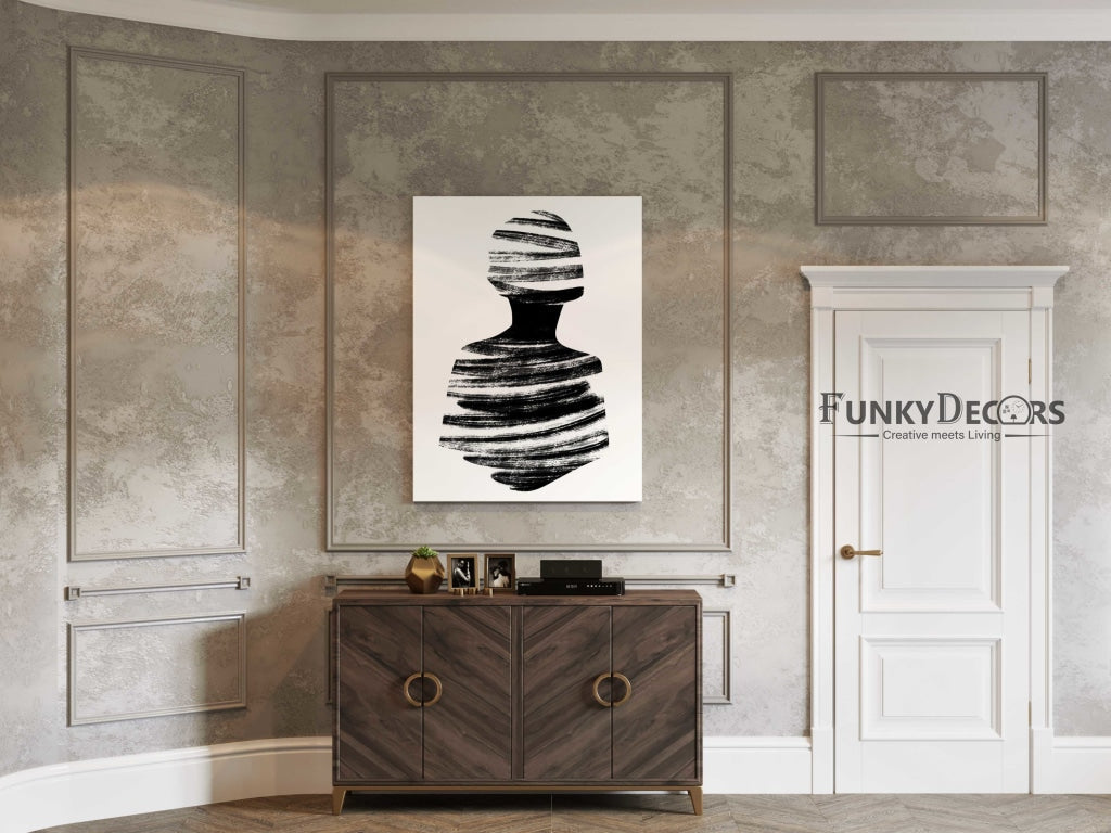Stroke Achromatic Art Frame For Wall Decor- Funkydecors Posters Prints &amp; Visual Artwork