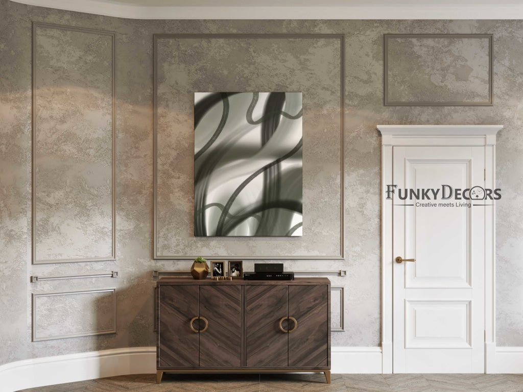 Stroke Achromatic Art Frame For Wall Decor- Funkydecors Posters Prints &amp; Visual Artwork
