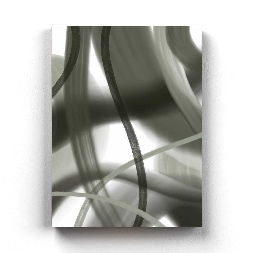 Stroke Achromatic Art Frame For Wall Decor- Funkydecors Xs / Canvas Posters Prints &amp; Visual Artwork