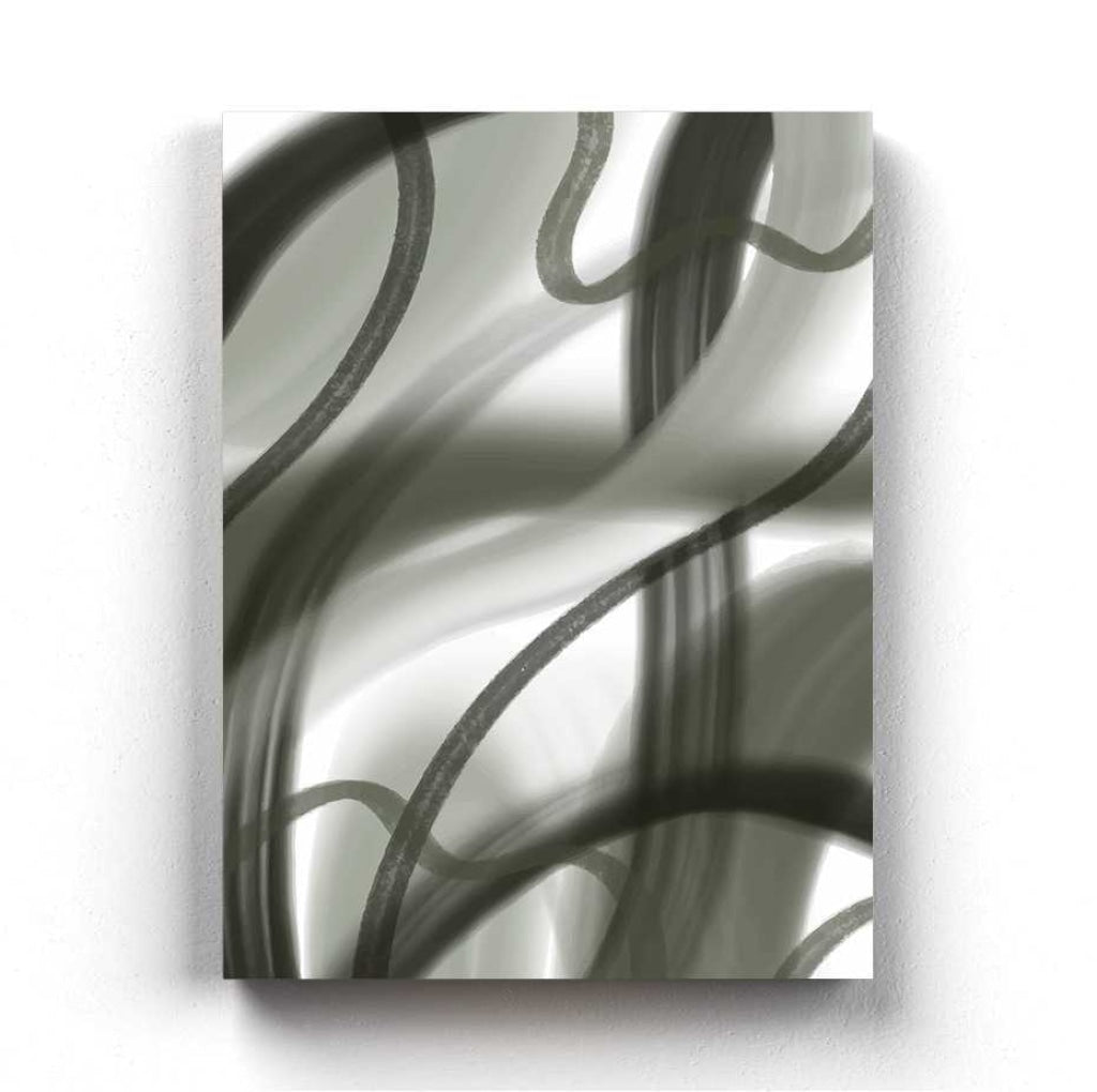 Stroke Achromatic Art Frame For Wall Decor- Funkydecors Xs / Canvas Posters Prints &amp; Visual Artwork
