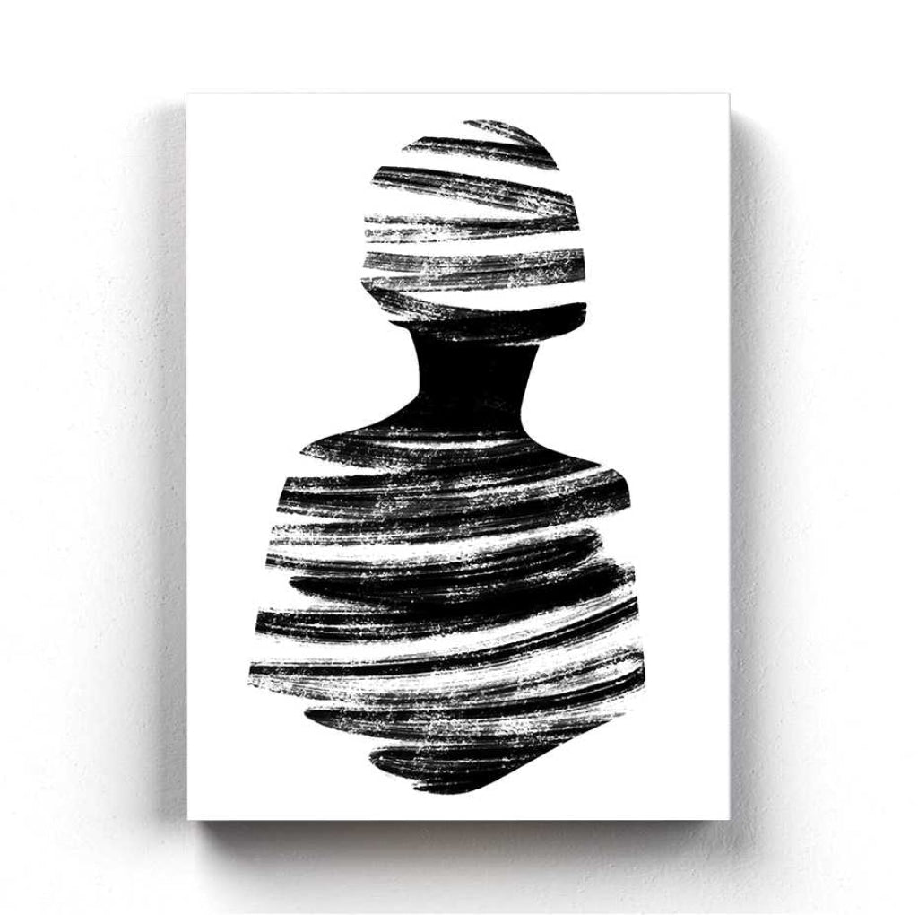Stroke Achromatic Art Frame For Wall Decor- Funkydecors Xs / Canvas Posters Prints &amp; Visual Artwork