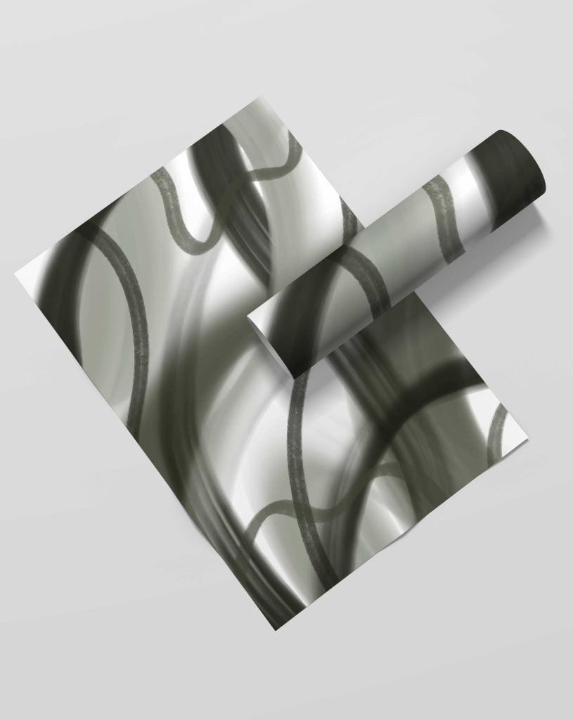 Stroke Achromatic Art Frame For Wall Decor- Funkydecors Xs / Roll Posters Prints &amp; Visual Artwork