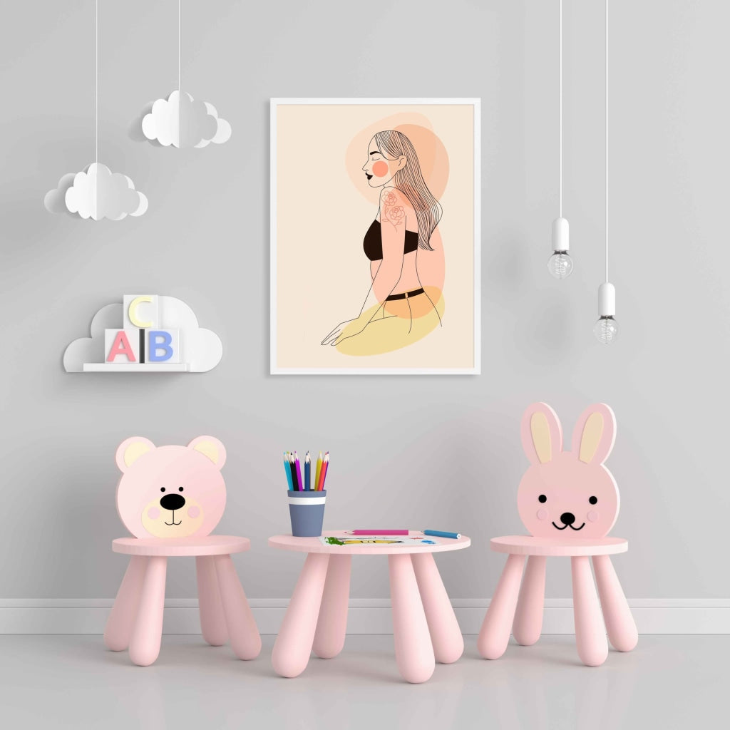 Stunning Portrait Art Frame For Wall Decor- Funkydecors Xs / White Posters Prints & Visual Artwork