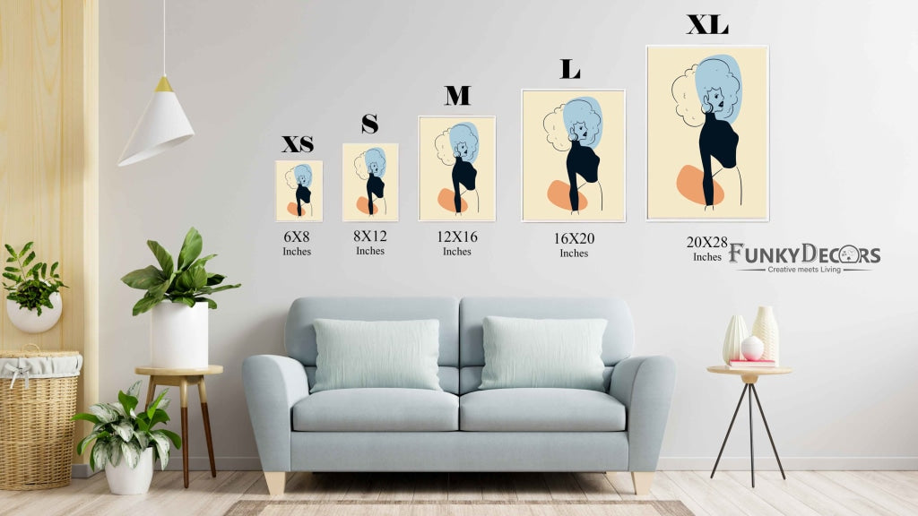 Stunning Women Portrait Art Frame For Wall Decor- Funkydecors Posters Prints &amp; Visual Artwork